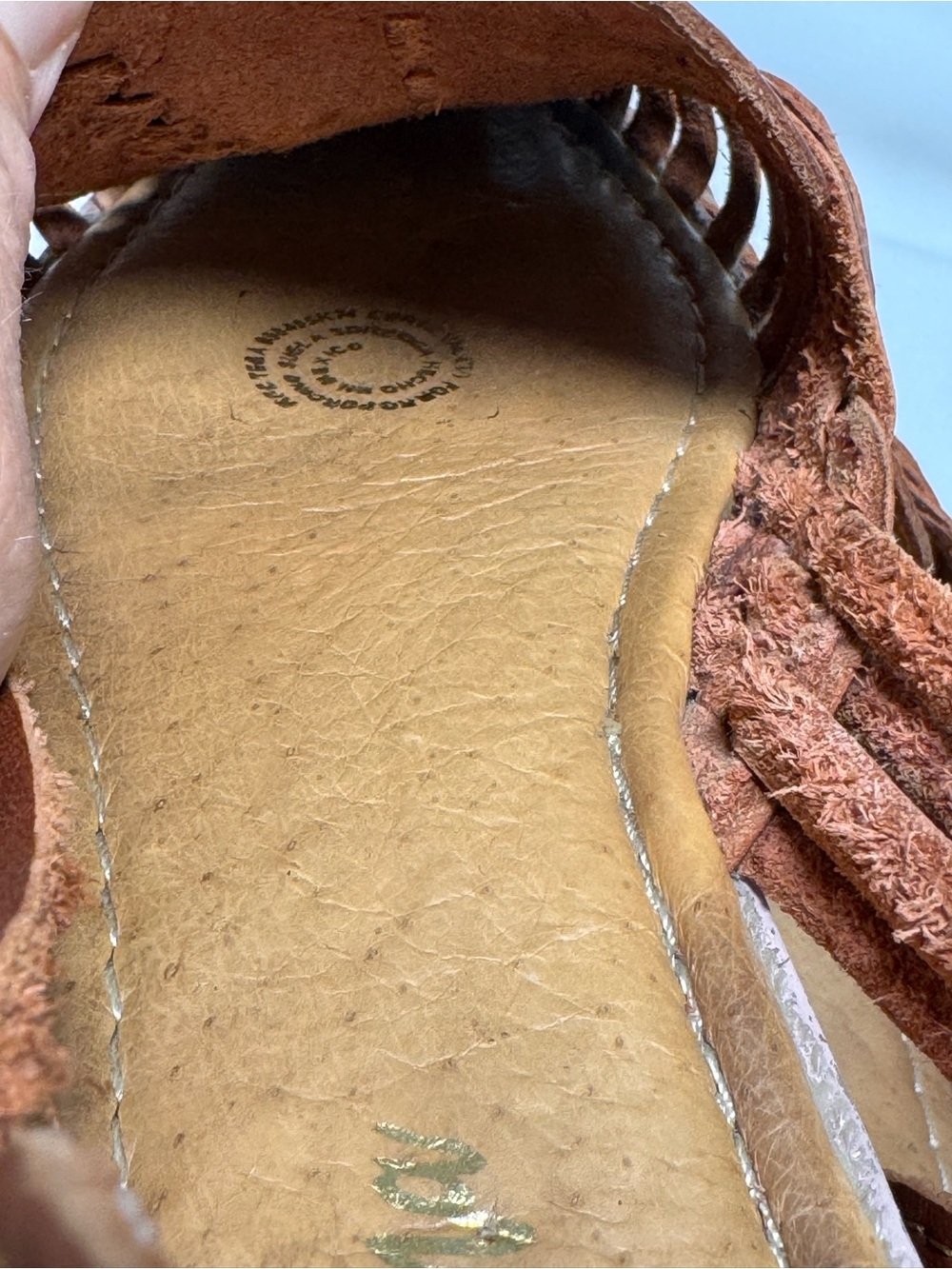 Huarache Woven Brown Sandals 8 Women's - Picture 11 of 12